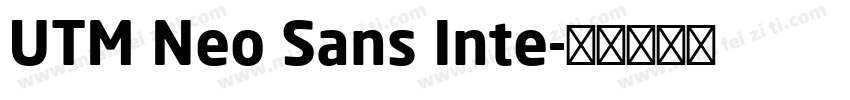 UTM Neo Sans Inte字体转换